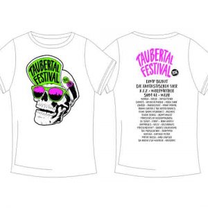 Taubertal Festival 2016 T-Shirt „Skull White“ Unisex