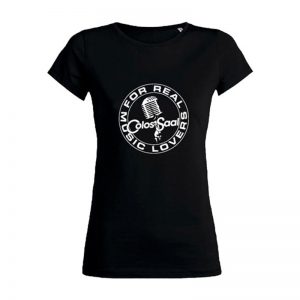 Colos-Saal T-Shirt „For Real Music Lovers“ black, woman