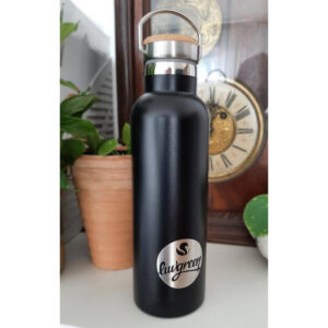 LUVGREEN Edelstahlflasche Thermo „750 ml“ schwarz oder weiß