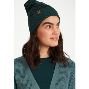 RECOLUTION Beanie „Filaree“ forest green/black, one size