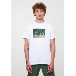 RECOLUTION T-Shirt „Agave Bike Wall“ white