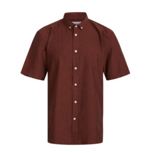 KLITMØLLER COLLECTIVE Hemd „Mikkel linen shirt“ clay red