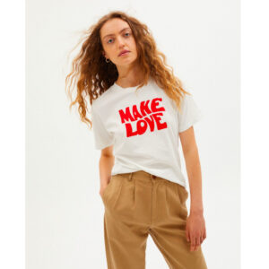 THINKING MU T-Shirt „Make Love“ white