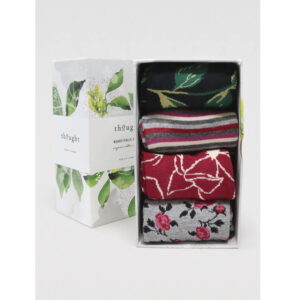 THOUGHT Sockenbox „Orsella Floral“ 4er Set, Gr. 36-41