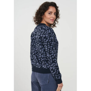 RECOLUTION Pullover „Pepper Spots“ dark navy