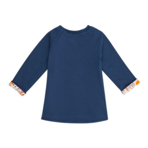 SENSE ORGANICS Wendepullover „Dolores“ Hühnerdruck + Navy