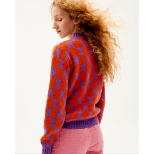 THINKING MU Pullover „Small Squares Ops“