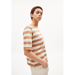 ARMEDANGELS T-Shirt „Finiaa Block Stripes“ cookie- undyed