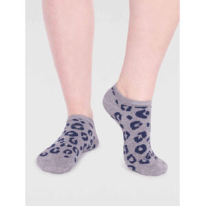 THOUGHT Sneakersocken „Reese Bamboo Leopard“ Grey Marle, Gr. 36-41