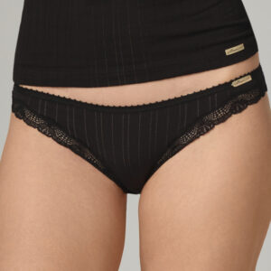 COMAZO EARTH Fairtrade „Jazz-Pants low cut“ mit Spitze schwarz