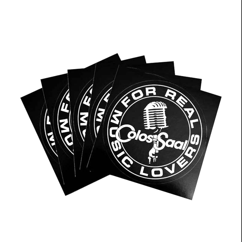 Colos-Saal Sticker „For Real Music Lovers“ 5er-Pack