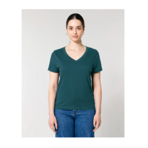 LUVGREEN T-Shirt mit V-Ausschnitt „Islali“ verschiedene Farben